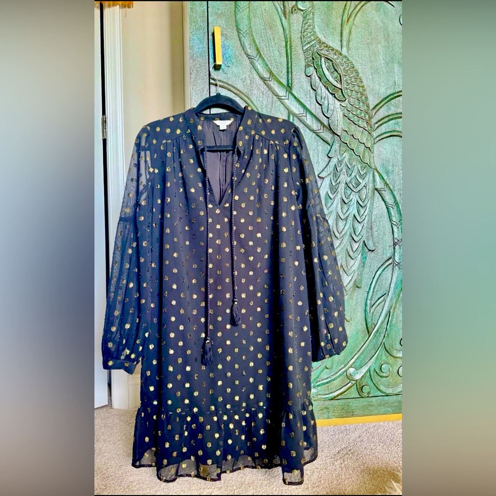 Long Sleeve Tie Front dress